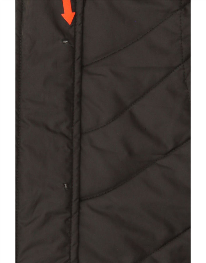 JACK WOLFSKIN Womens Hooded Padded Coat UK 16 Large  Black Polyester Vintage Jack Wolfskin and Second-Hand Jack Wolfskin from Messina Hembry 
