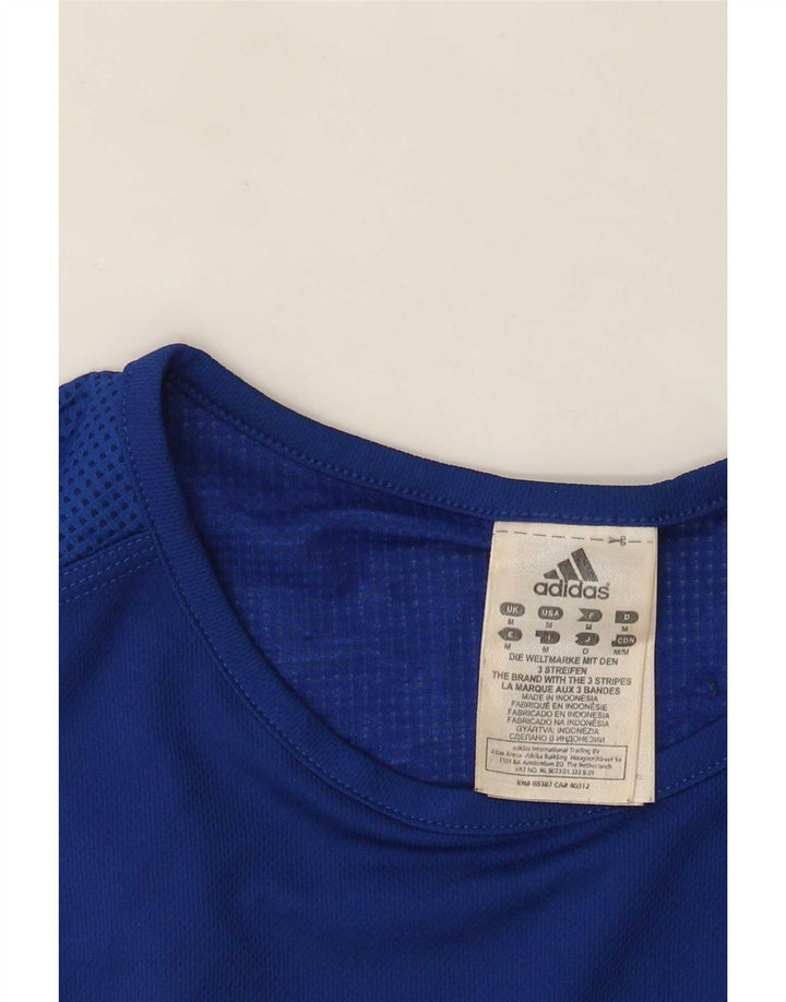 Adidas Mens Vest Top Medium Blue Polyester