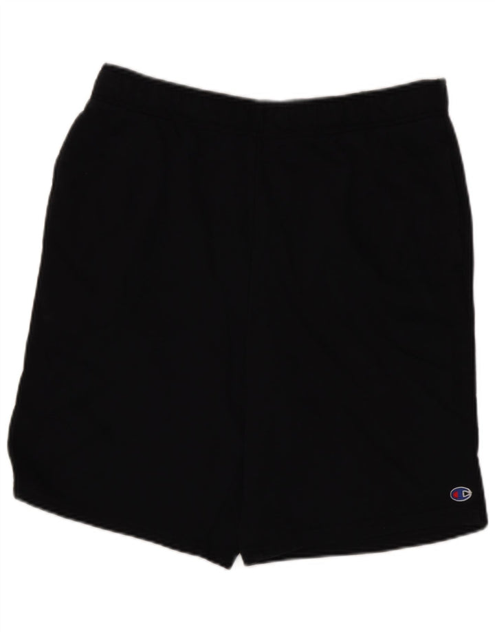 Champion Mens Sport Shorts Large Black Cotton