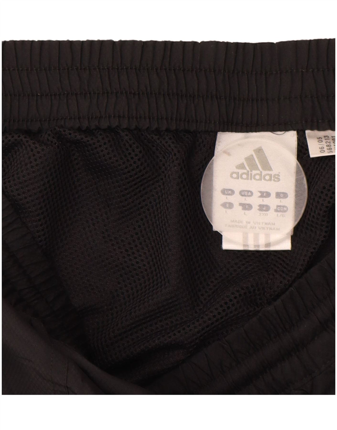 Adidas Mens Tracksuit Trousers Large  Black Polyester
