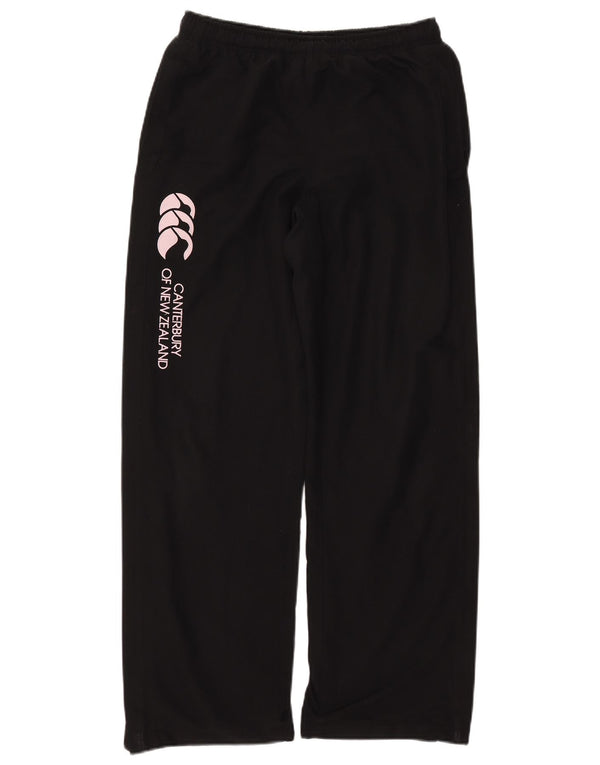CANTERBURY Womens Graphic Tracksuit Trousers UK 10 Small Black