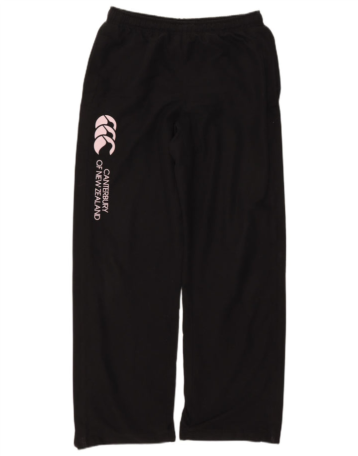 CANTERBURY Womens Graphic Tracksuit Trousers UK 10 Small Black