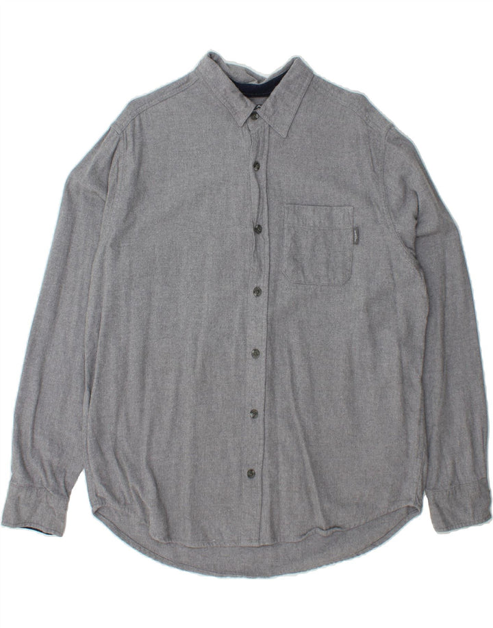 EDDIE BAUER Mens Shirt XL Grey Cotton Vintage Eddie Bauer and Second-Hand Eddie Bauer from Messina Hembry 
