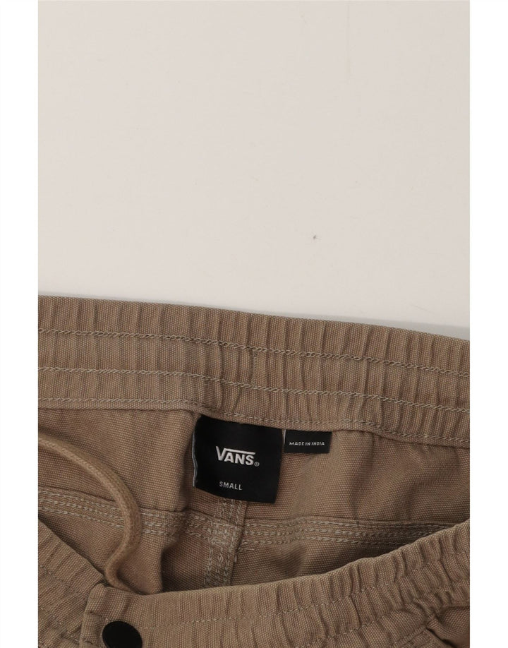 VANS Mens Straight Cargo Trousers Small W29 L28 Beige