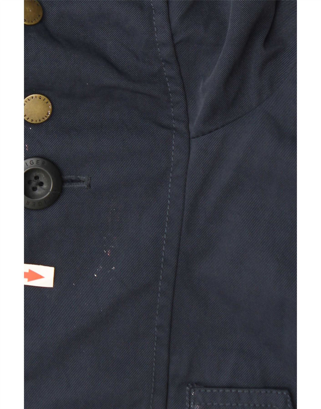 Tommy Hilfiger Mens Hooded Rain Jacket UK 38 Medium Navy Blue Polyamide
