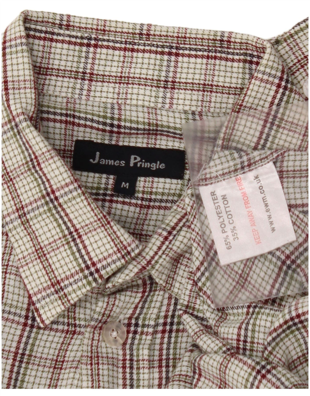 JAMES PRINGLE Mens Shirt Medium Multicoloured Check Polyester