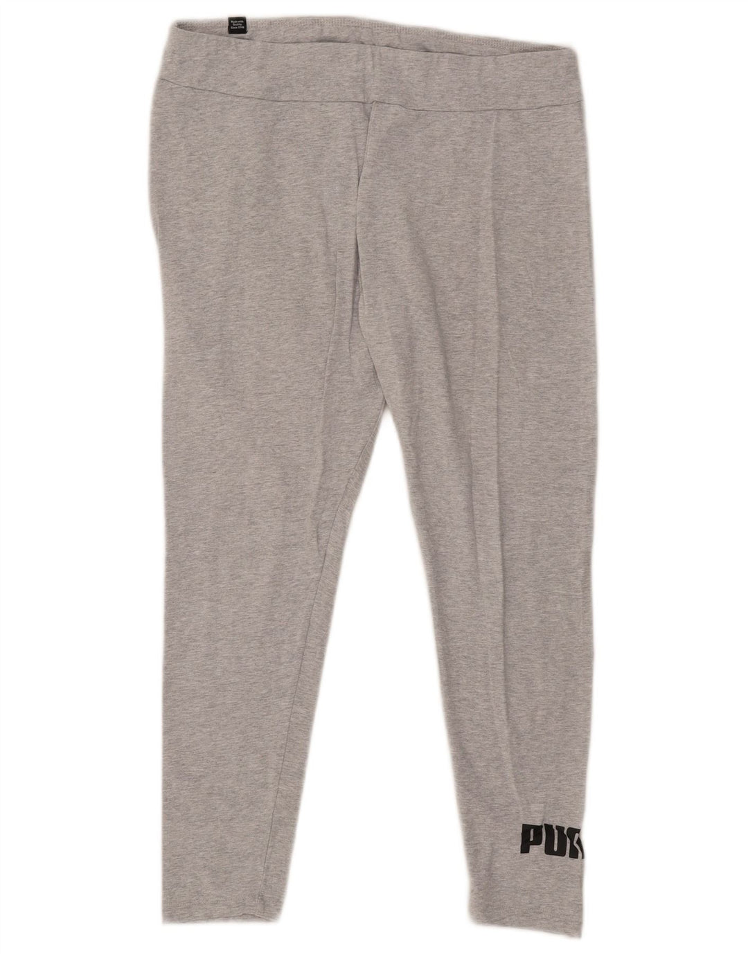 Puma Womens Graphic Leggings UK 14 Large Grey Flecked