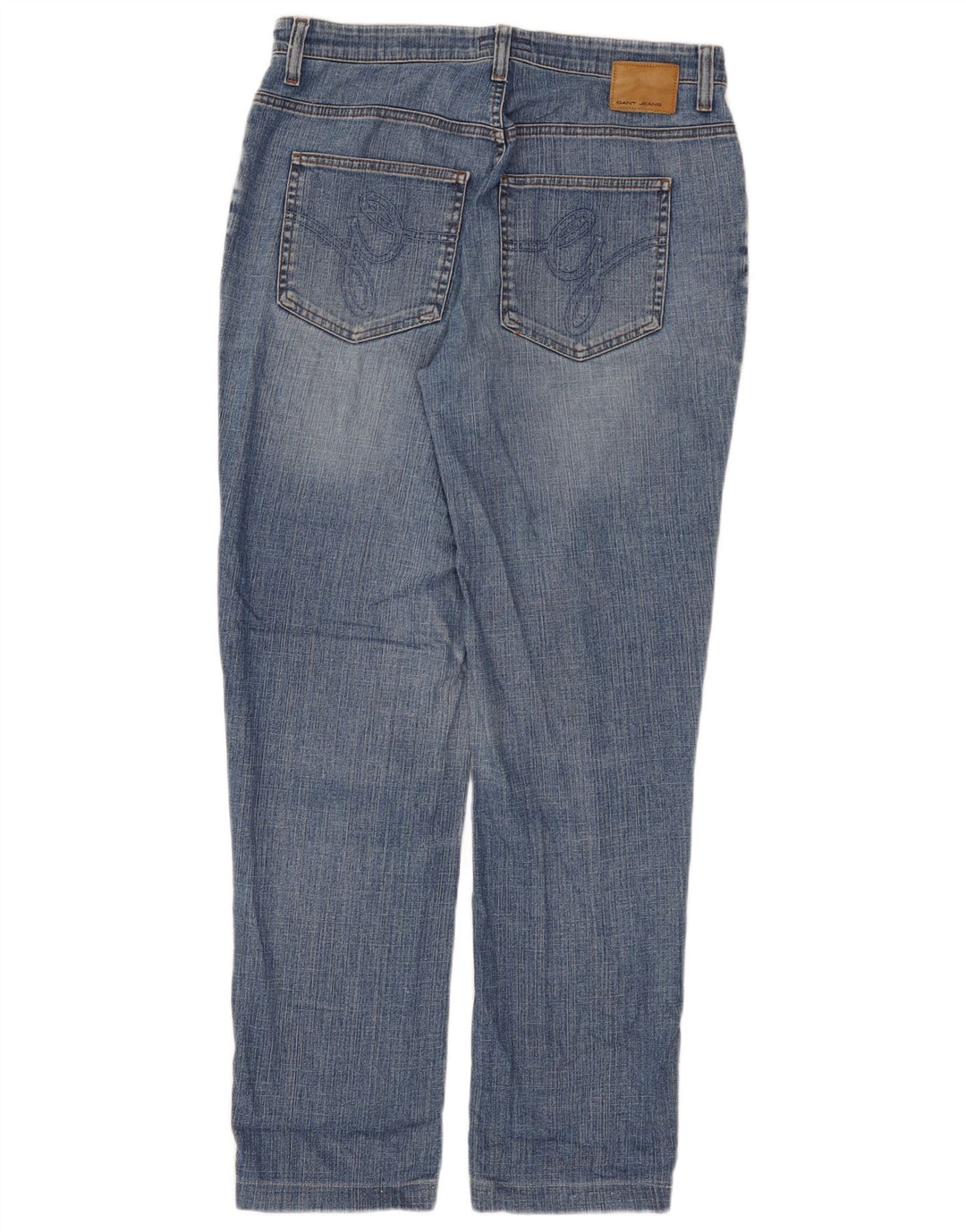 Gant Womens Straight Jeans W30 L28 Blue Cotton
