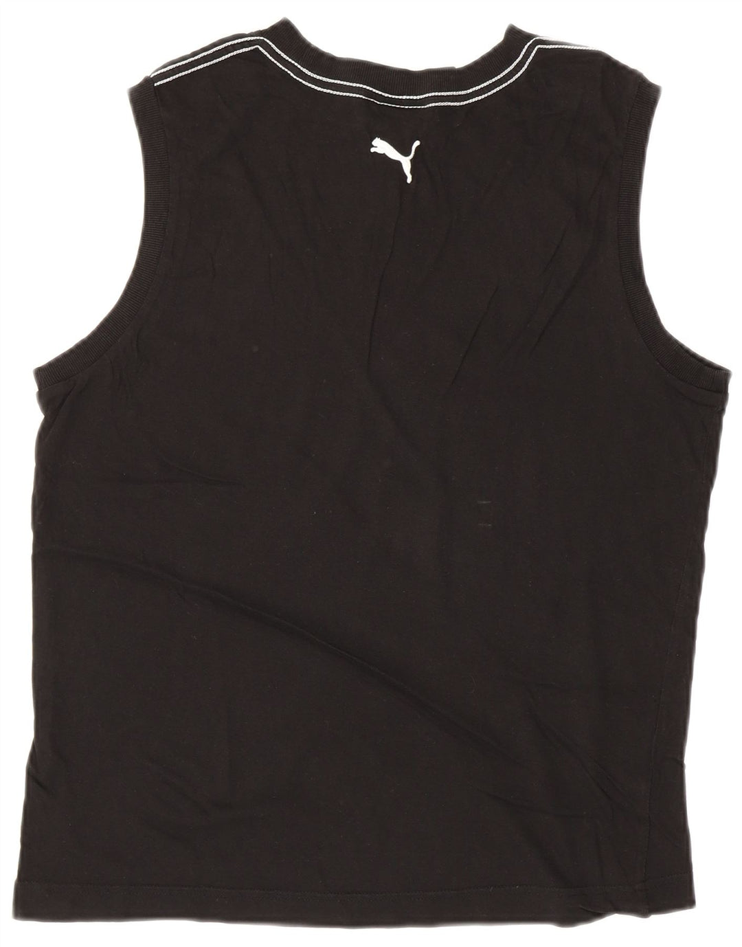 PUMA Mens Graphic Vest Top Large Black Cotton