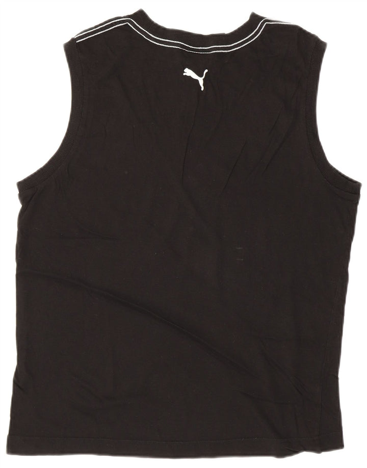 PUMA Mens Graphic Vest Top Large Black Cotton