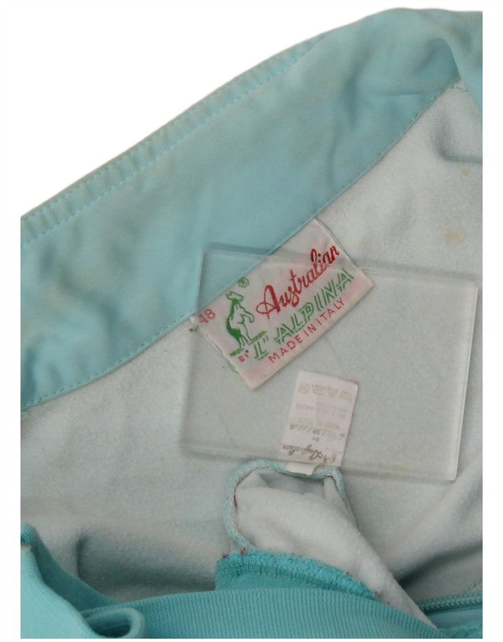 AUSTRALIAN L'ALPINA Mens Tracksuit Top Jacket IT 48 Medium Blue Polyamide