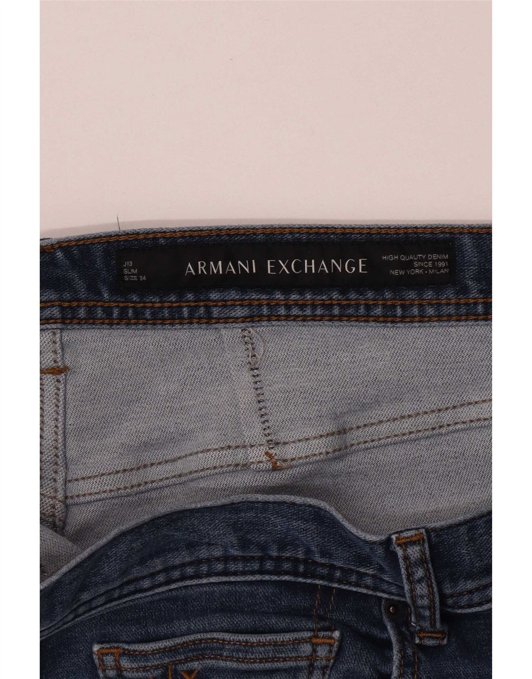 Armani Exchange Mens Slim Jeans W34 L32 Blue