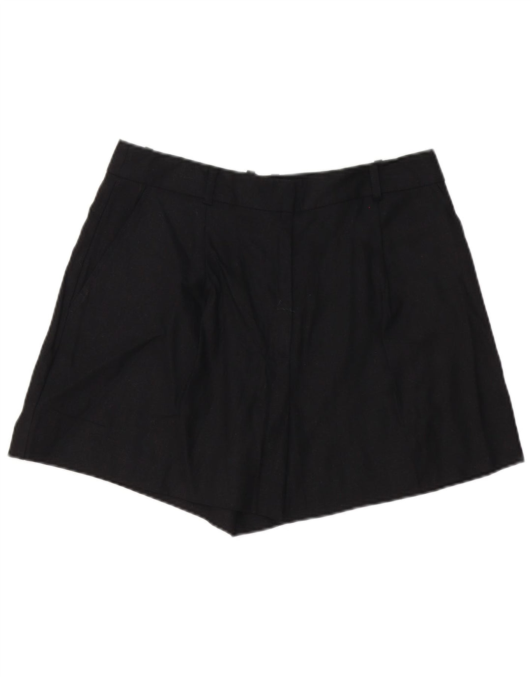 Zara Womens Chino Shorts Large W32 Black Linen