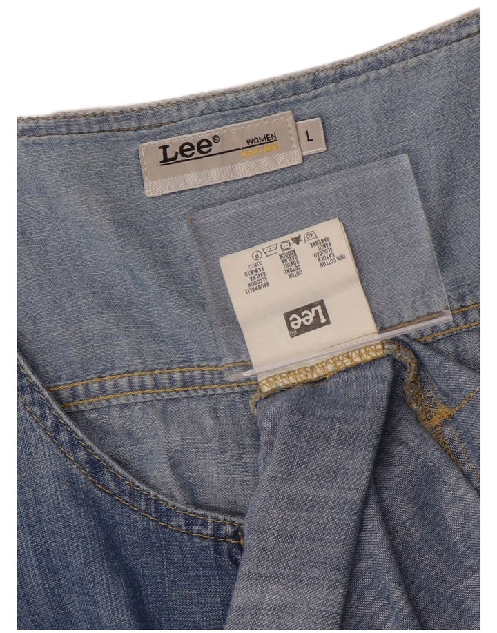 Lee Womens Denim Dress UK 16 Large Blue Cotton