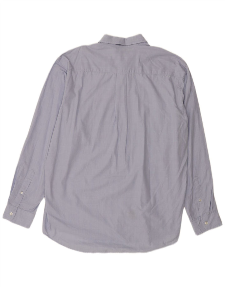 Nautica Mens Shirt Large Blue Check Cotton