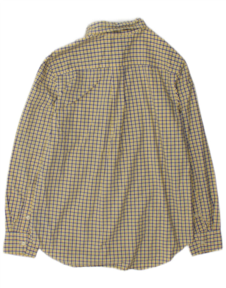 Ralph Lauren Boys Shirt 10-11 Years Medium Yellow Check Cotton