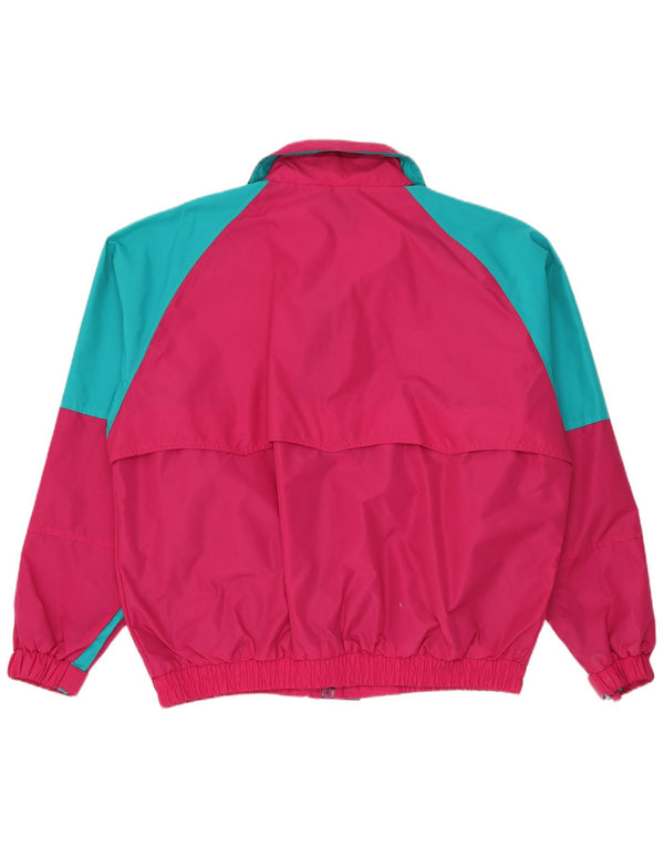 Bad Lands Mens Rain Jacket UK 42 XL Pink Colourblock Nylon