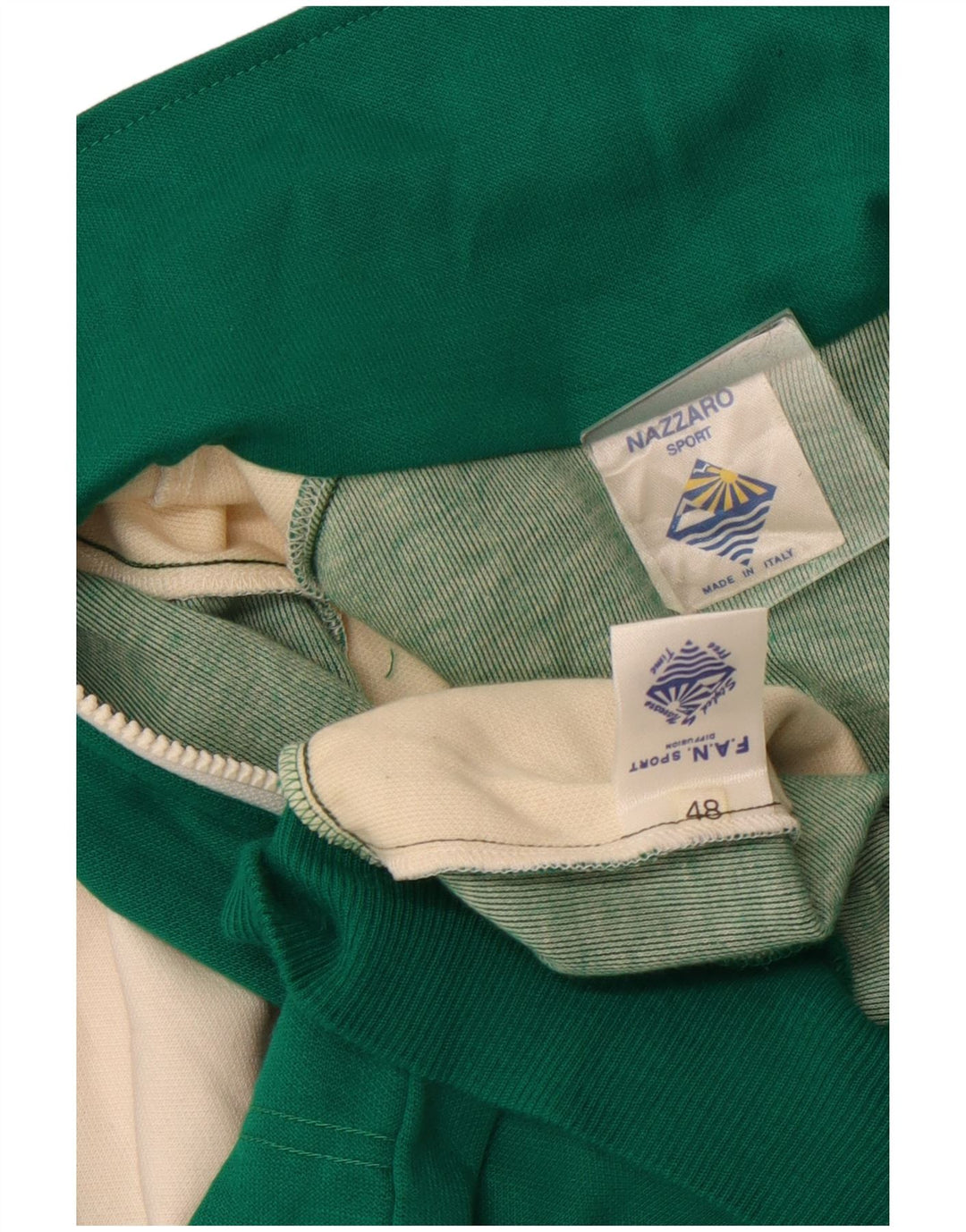 VINTAGE Womens Graphic Tracksuit Top Jacket IT 48 XL Green Colourblock