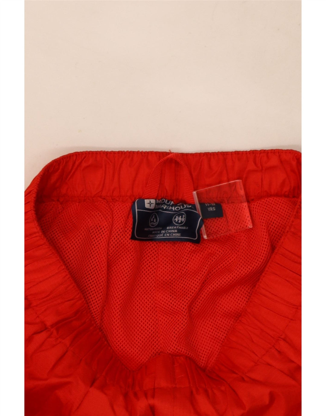 Mountain Warehouse Boys Waterproof Trousers 11-12 Years Red Polyester