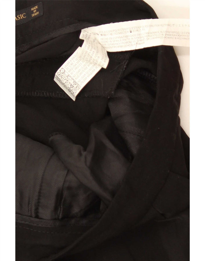 Zara Womens Pegged Casual Trousers Medium W28 L32 Black Polyester