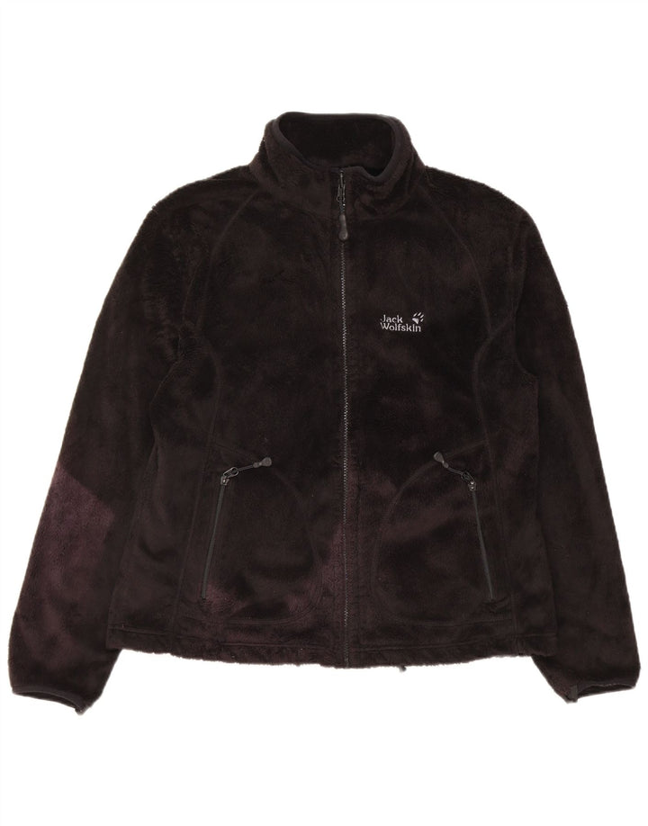 Jack Wolfskin Womens Liner Fleece Jacket UK 16 Large  Black Polyester