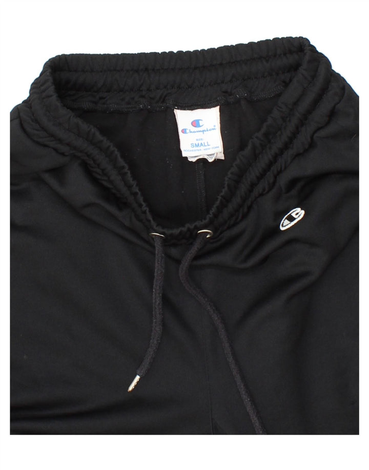 CHAMPION Mens Tracksuit Trousers  Small  Black Polyester Vintage Champion and Second-Hand Champion from Messina Hembry 