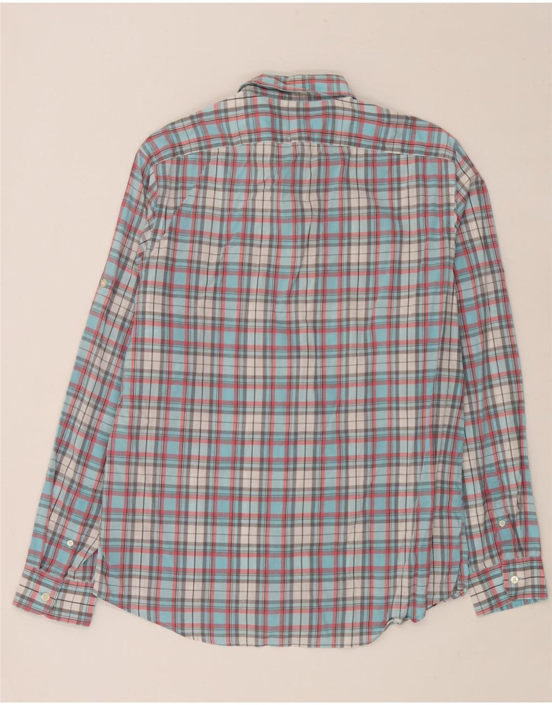 Gap Mens Classic Fit Shirt Medium Blue Check Cotton