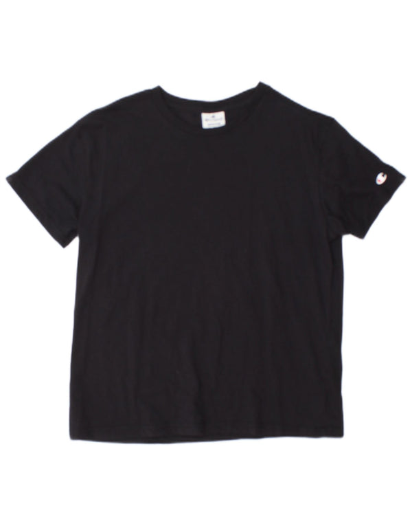 Champion Womens T-Shirt Top UK 14 Medium Black