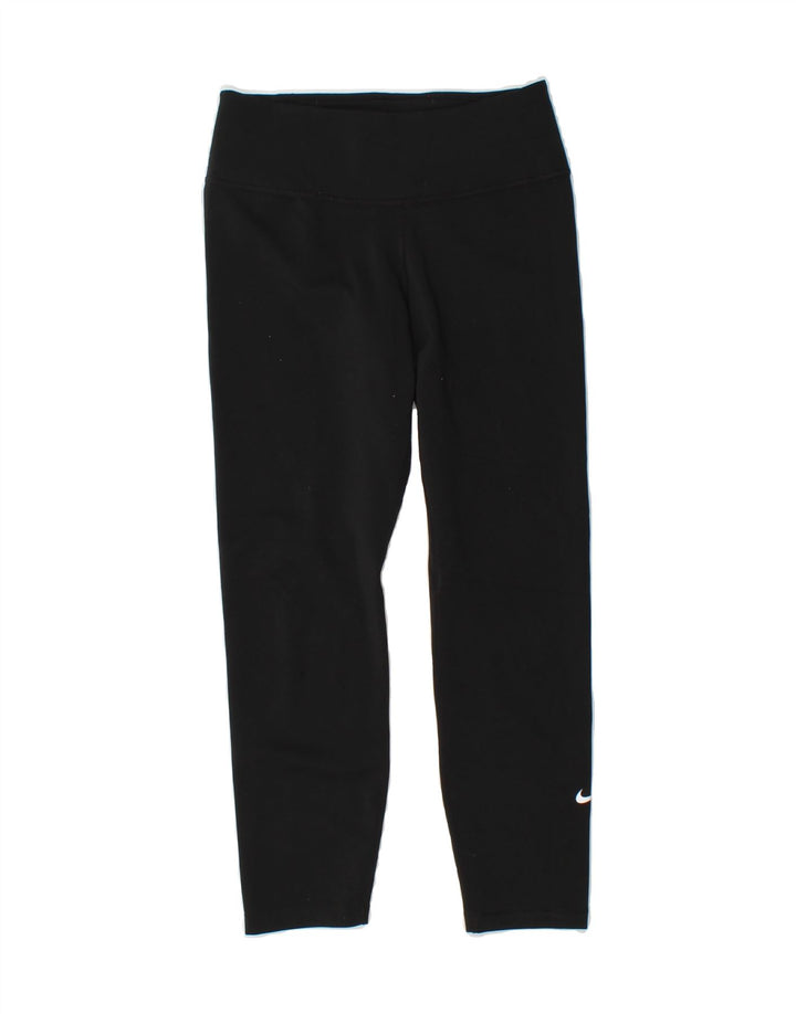 NIKE Womens Leggings UK 10 Small Black Polyester Vintage Nike and Second-Hand Nike from Messina Hembry 
