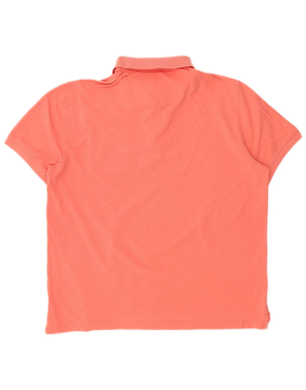 MASSIMO DUTTI Mens Slim Fit Polo Shirt XL Orange