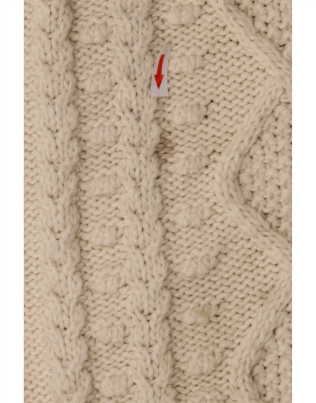 Zara Womens Oversized Turtle Neck Jumper Sweater UK 16 Large Beige