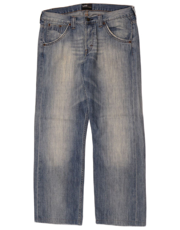 Lee Mens Ripley Straight Jeans W32 L29 Blue Cotton