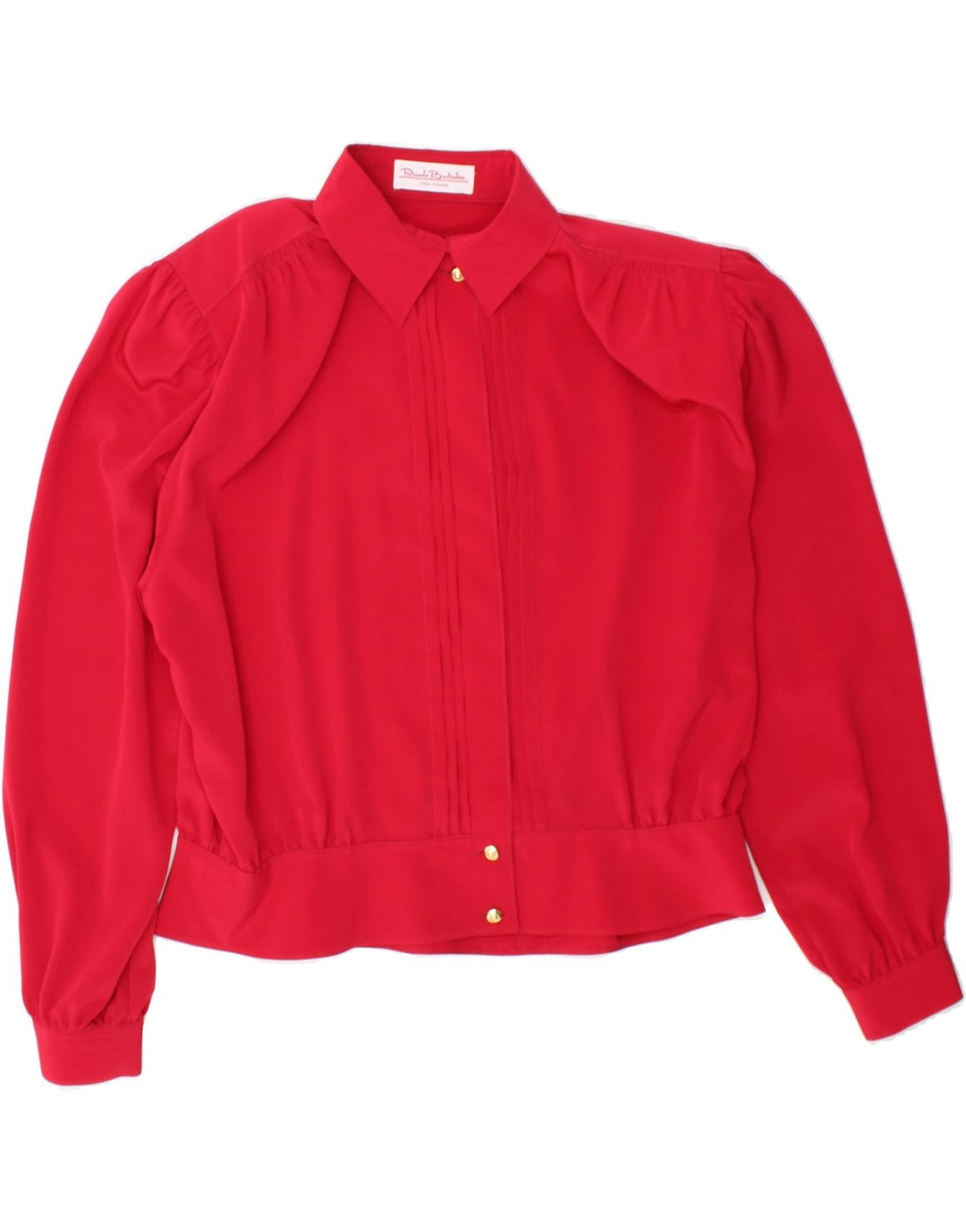 RENATO BALESTRA Womens Shirt Blouse EU 44 XL Red Polyester Vintage Renato Balestra and Second-Hand Renato Balestra from Messina Hembry 