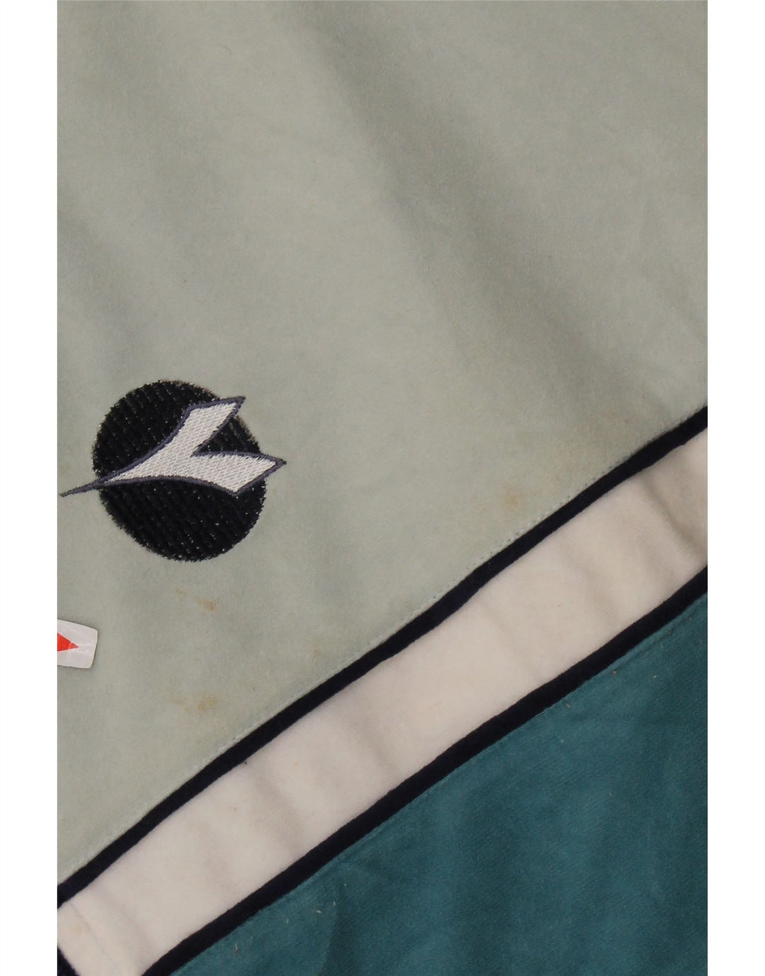 DIADORA Mens Tracksuit Top Jacket UK 42 Large Multicoloured Colourblock