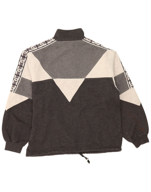 Lotto Mens Graphic Sweatshirt Jumper UK 38/40 Medium Grey Colourblock