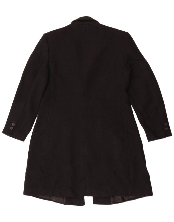 Zara Womens Overcoat UK 18 XL Black Wool