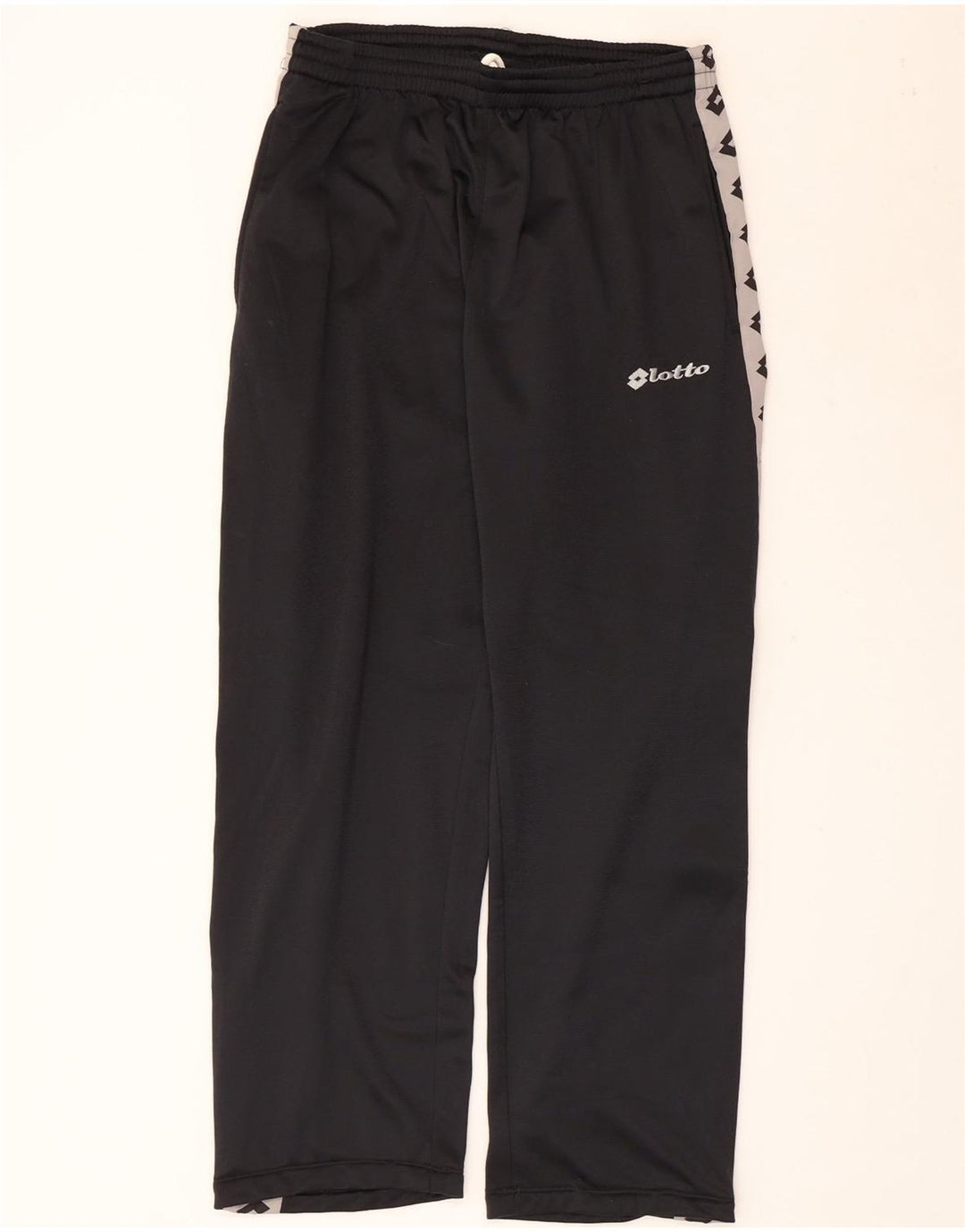Lotto Mens Graphic Tracksuit Trousers Large  Black Colourblock
