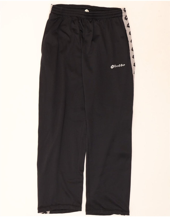 Lotto Mens Graphic Tracksuit Trousers Large  Black Colourblock