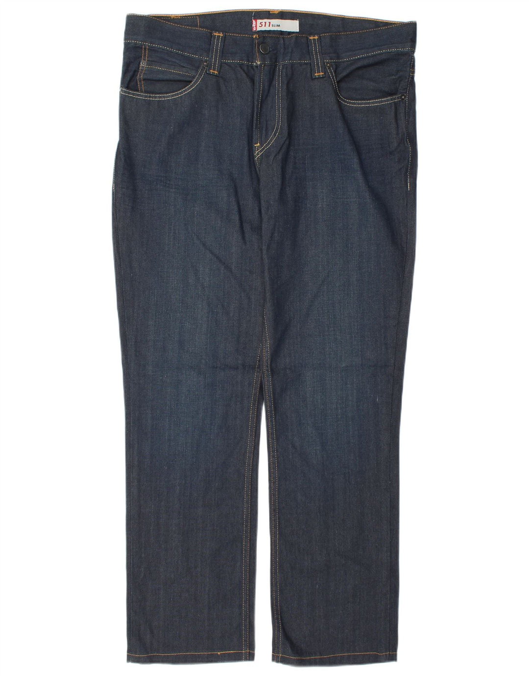 Levi's Mens 511 Slim Jeans W38 L31 Navy Blue Cotton