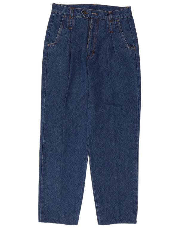Vintage Womens High Waist Pegged Tapered Jeans UK 22 3XL W30 L30 Blue