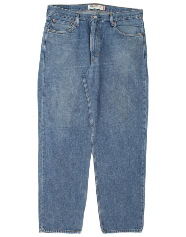 LEVI'S Mens 550 Relaxed Fit Straight Jeans W36 L32  Blue Cotton