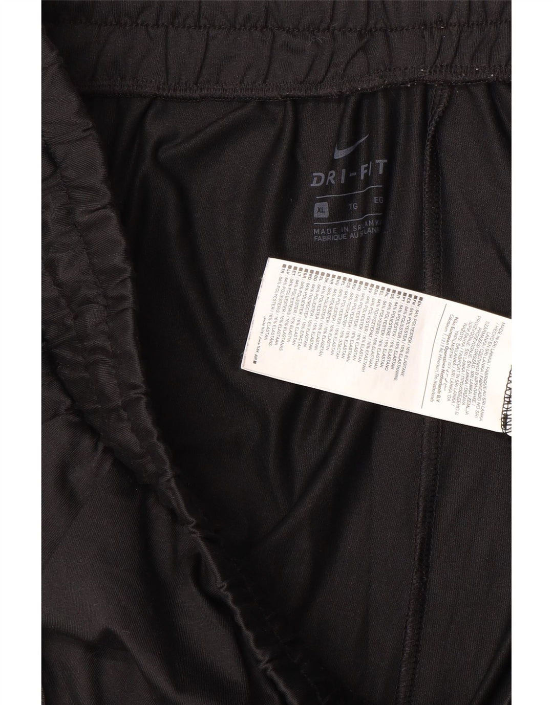 NIKE Mens Dri Fit Tracksuit Trousers XL  Black Polyester