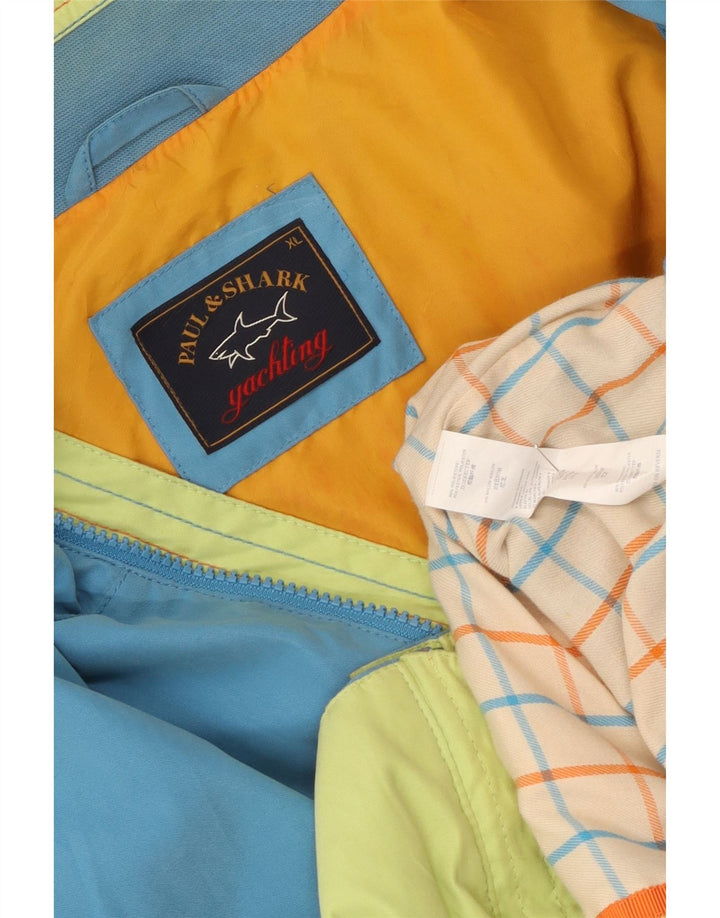 Paul & Shark Mens Bomber Jacket UK 42 XL Blue Polyester