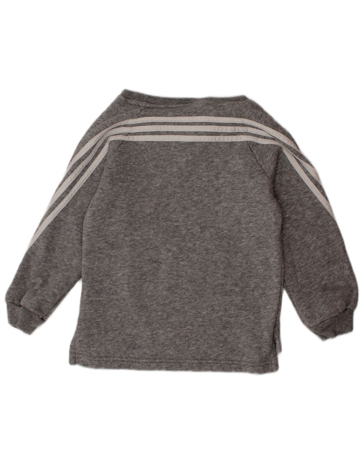 ADIDAS Boys Sweatshirt Jumper 2-3 Years Grey