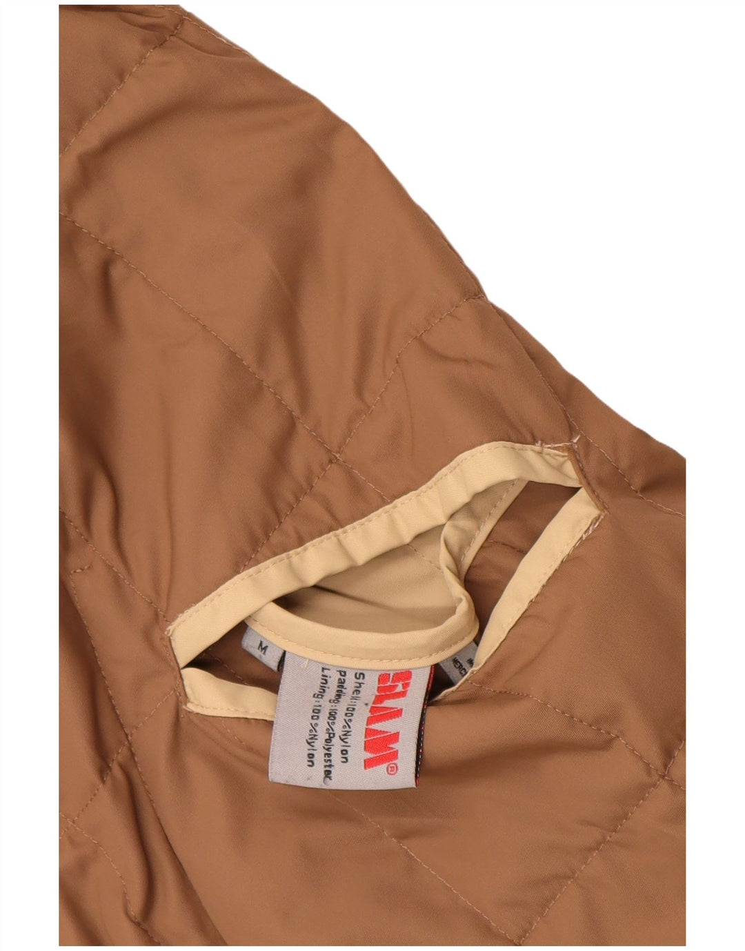 Slam Womens Reversible Padded Jacket UK 14 Medium Beige Nylon