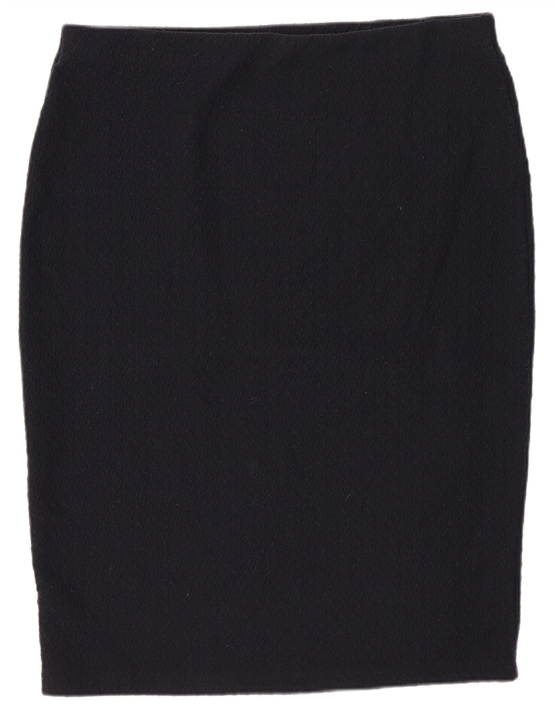 Marks & Spencer Womens Pencil Skirt UK 14 Large W32 Navy Blue Polyester