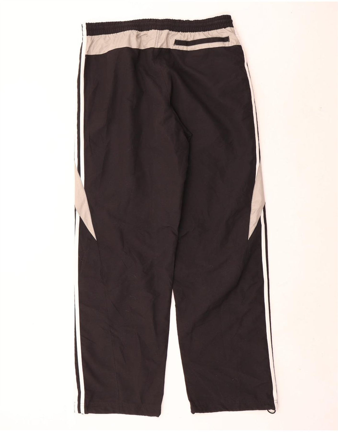 Adidas Mens Tracksuit Trousers Large Black Colourblock Polyester