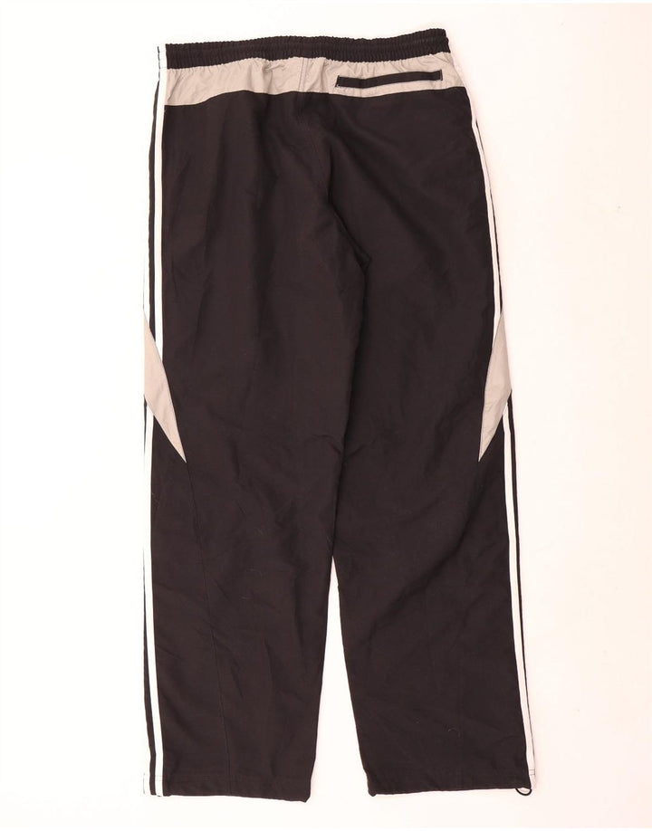 Adidas Mens Tracksuit Trousers Large Black Colourblock Polyester