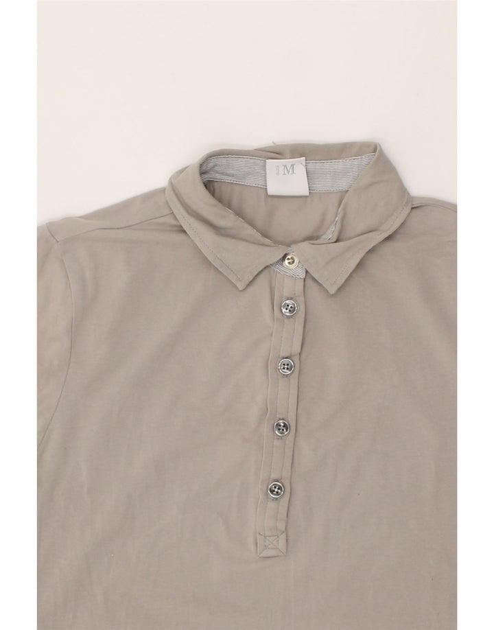 NORTH SAILS Womens Polo Shirt UK 12 Medium Grey Cotton Vintage North Sails and Second-Hand North Sails from Messina Hembry 