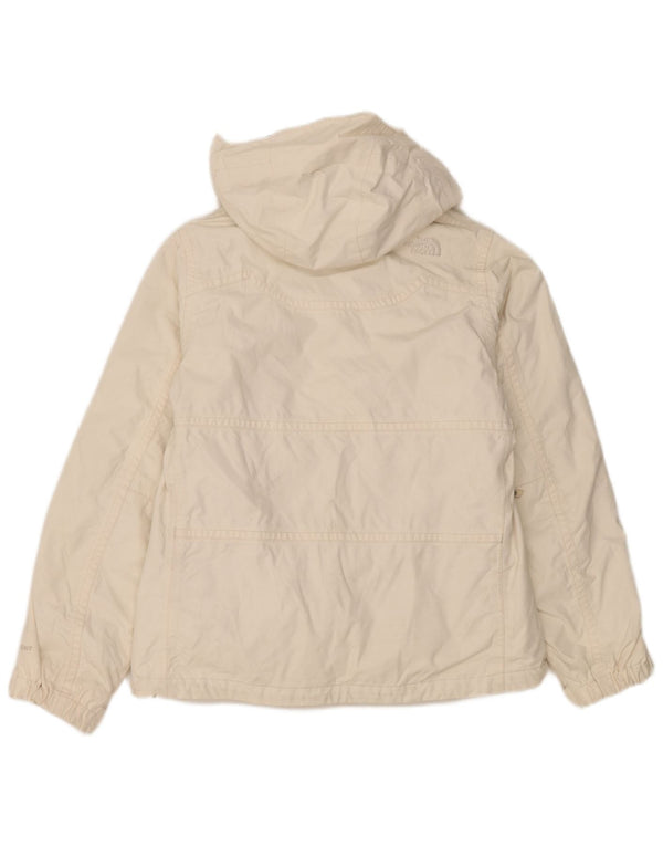The North Face Womens Hooded Ski Jacket UK 10 Small White Polyester